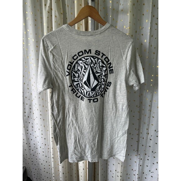 Volcom Men's Modern Fit True To This Heather Gray Cotton Blend T-Shirt M - Picture 5 of 6